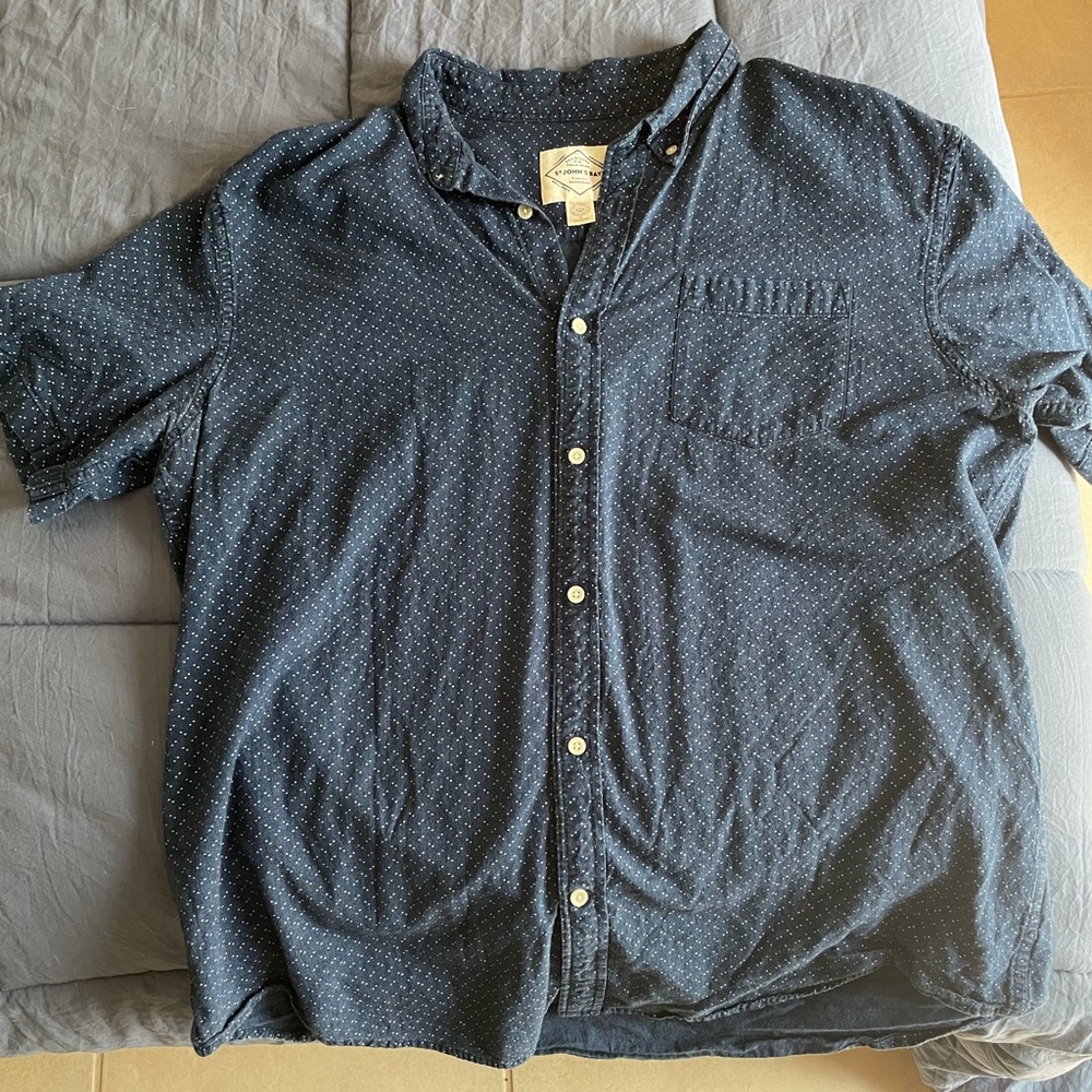 St. John’s Bay button down short sleeve  shirt